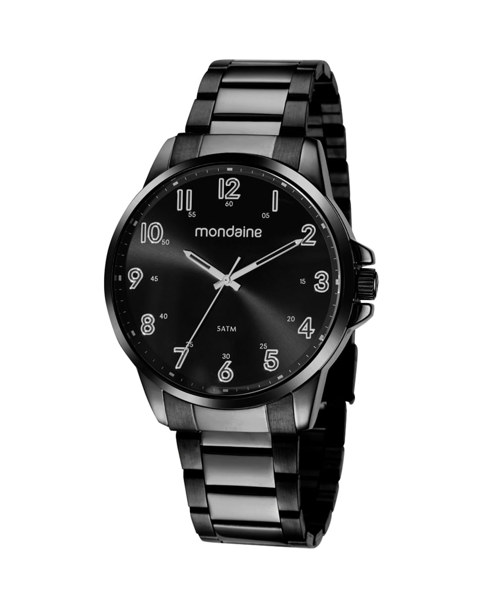 relógio mondaine analógico 32436gpmvpe2kr preto