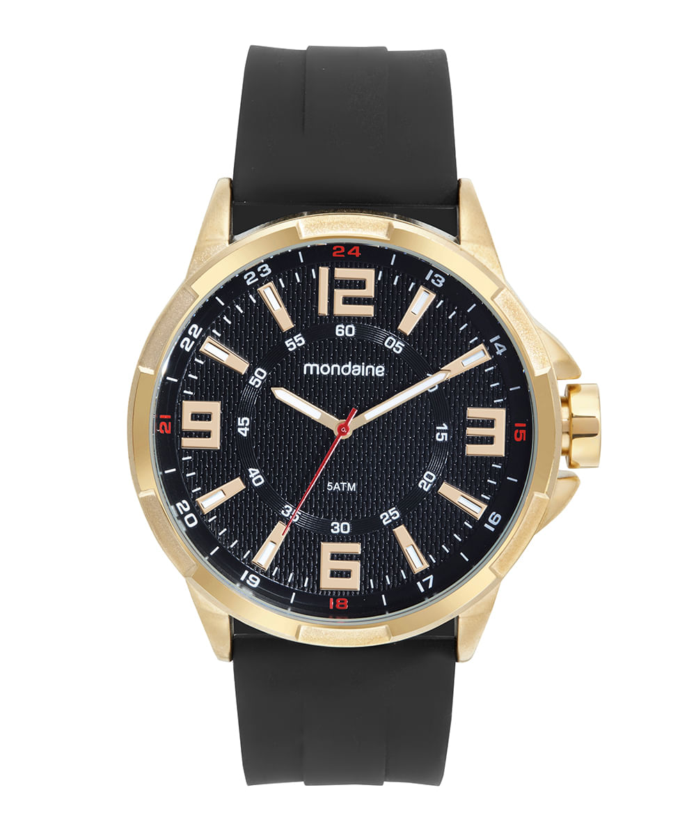 relógio mondaine analógico 99663gpmvdi2k1 dourado
