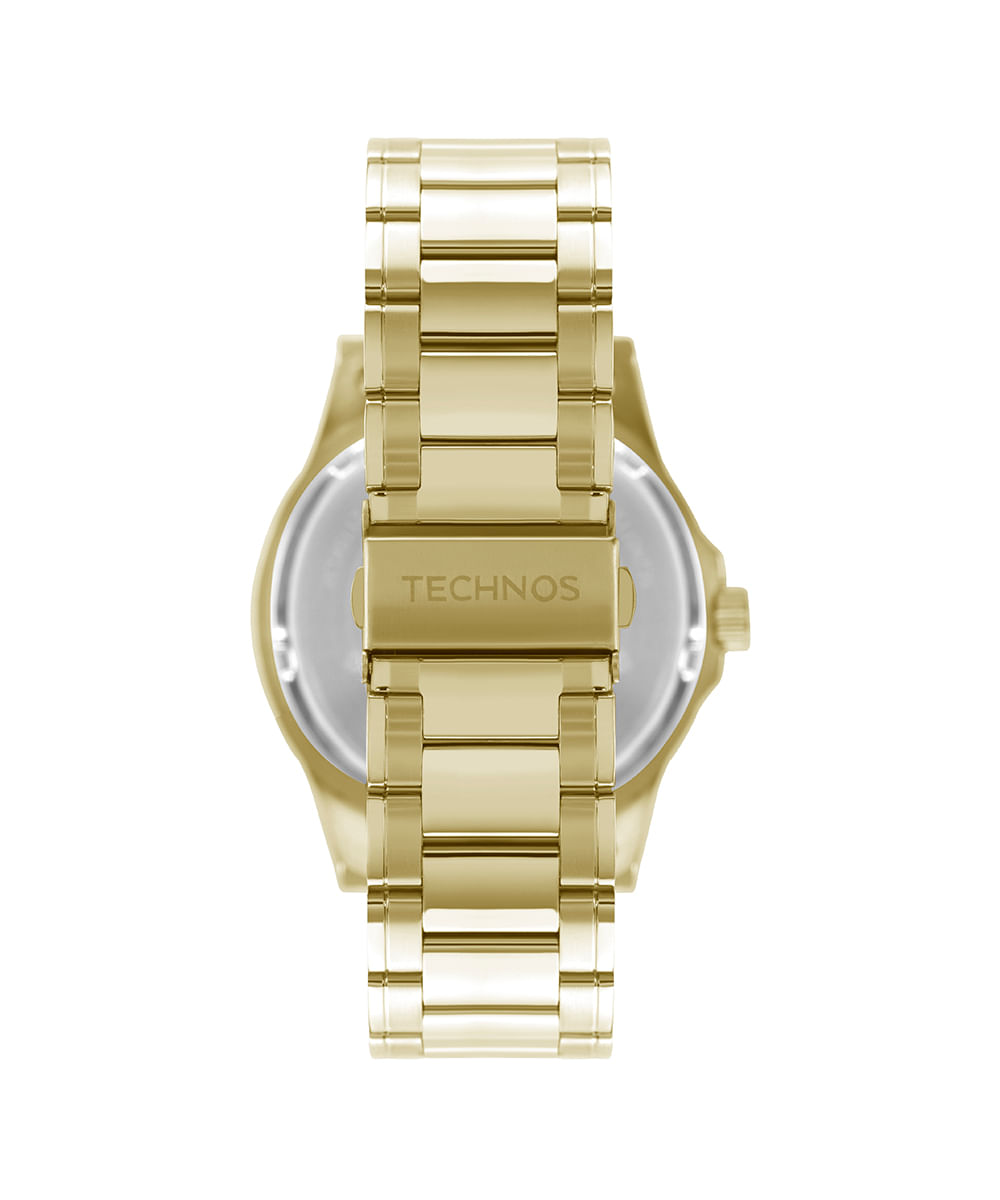 relógio technos analógico 2115mpis-4a dourado