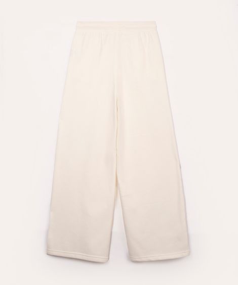 calça de moletom wide leg juvenil off white