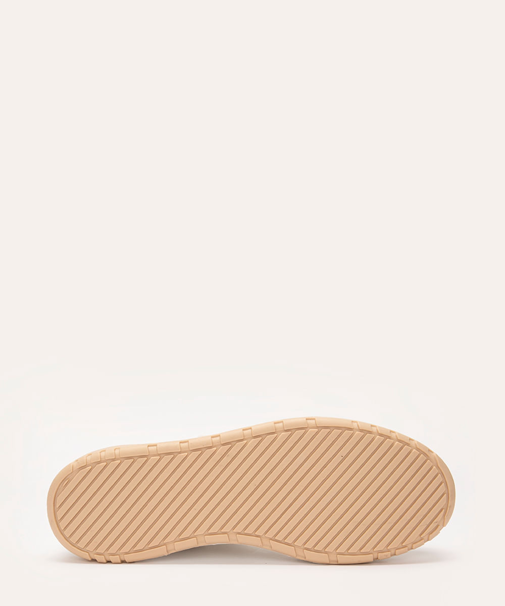 tênis casual bicolor com velcro branco
