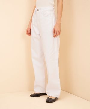 calça de sarja copenhagen petit mais curta mindset branco