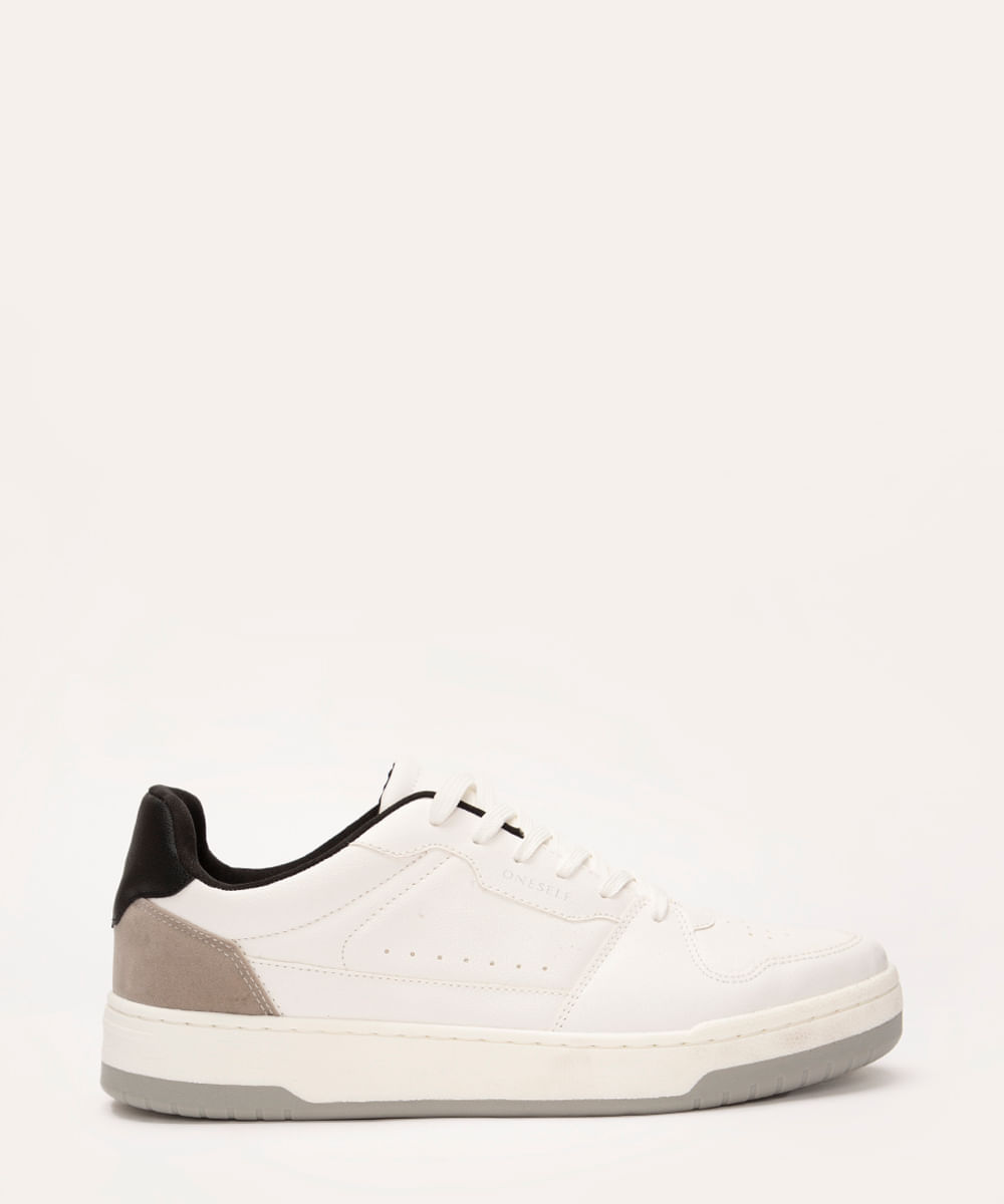 tênis casual recortes bicolor oneself branco