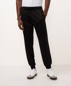 calça jogger com recortes esportiva ace preto