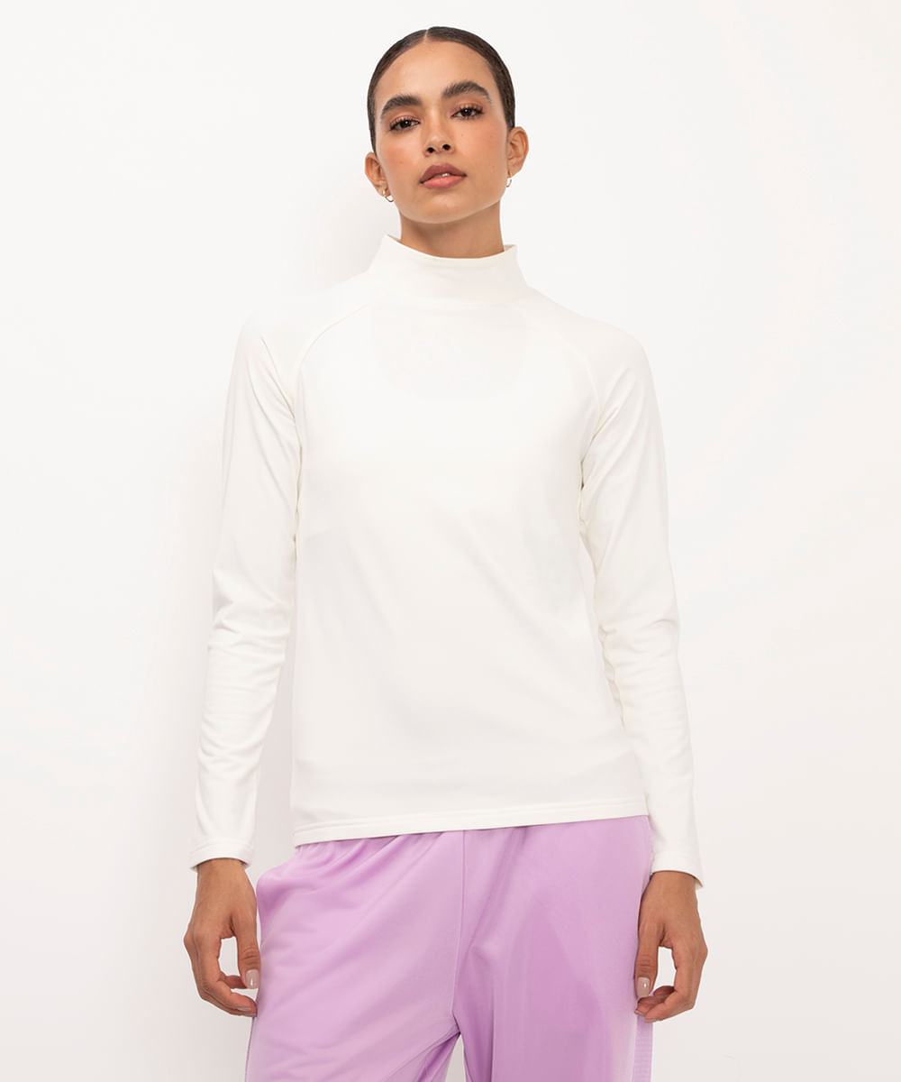 blusa esportiva térmica - branco