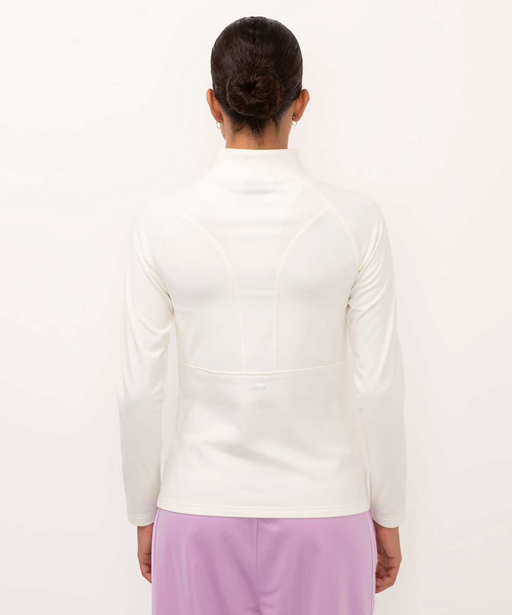 blusa esportiva térmica - branco