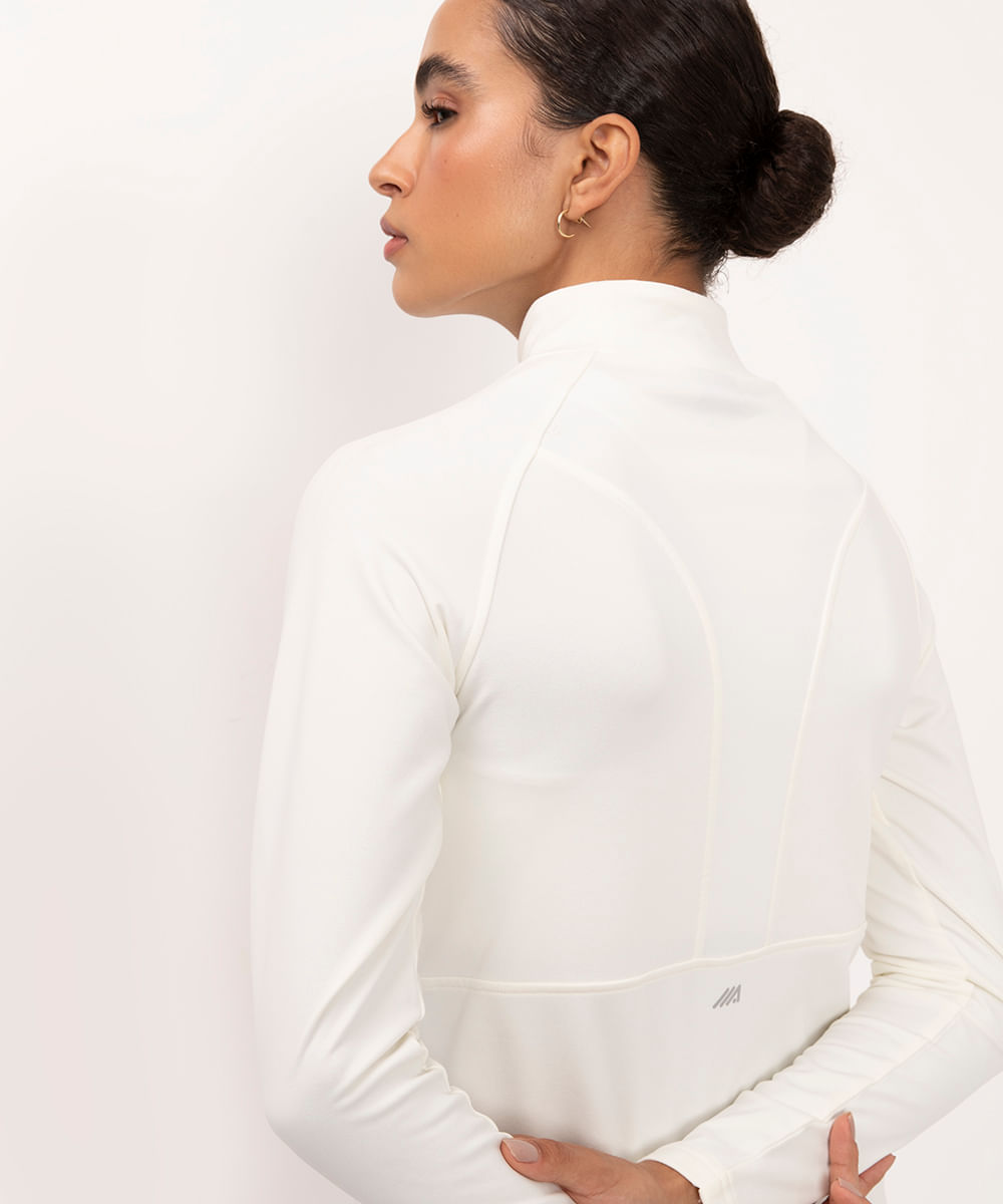 blusa esportiva térmica - branco