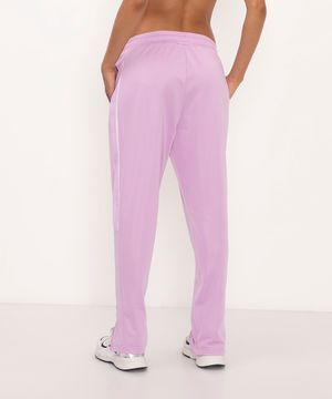 calça jogger cintura alta esportiva ace lilás