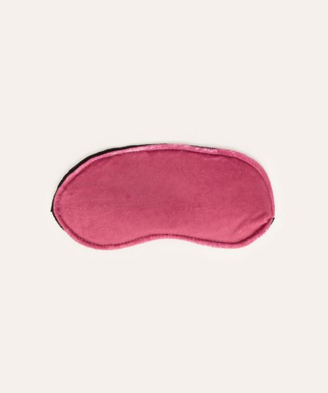 apoio de pescoço com máscara de dormir rosa