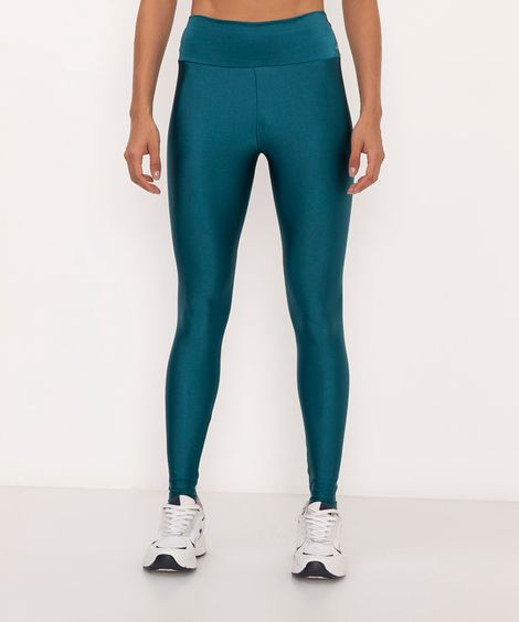 calça legging básica esportiva azul