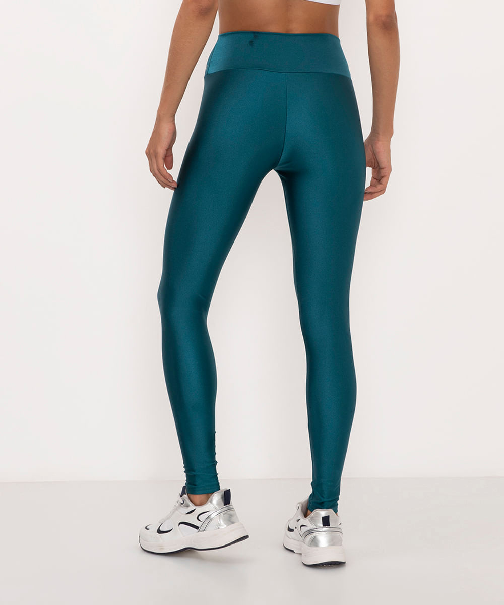 calça legging básica esportiva azul