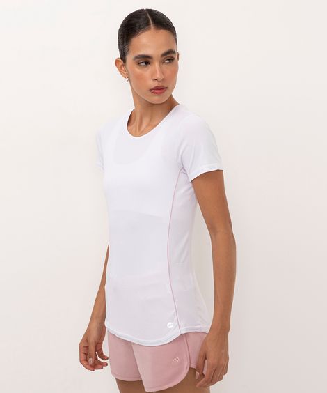 blusa esportiva com recorte branco