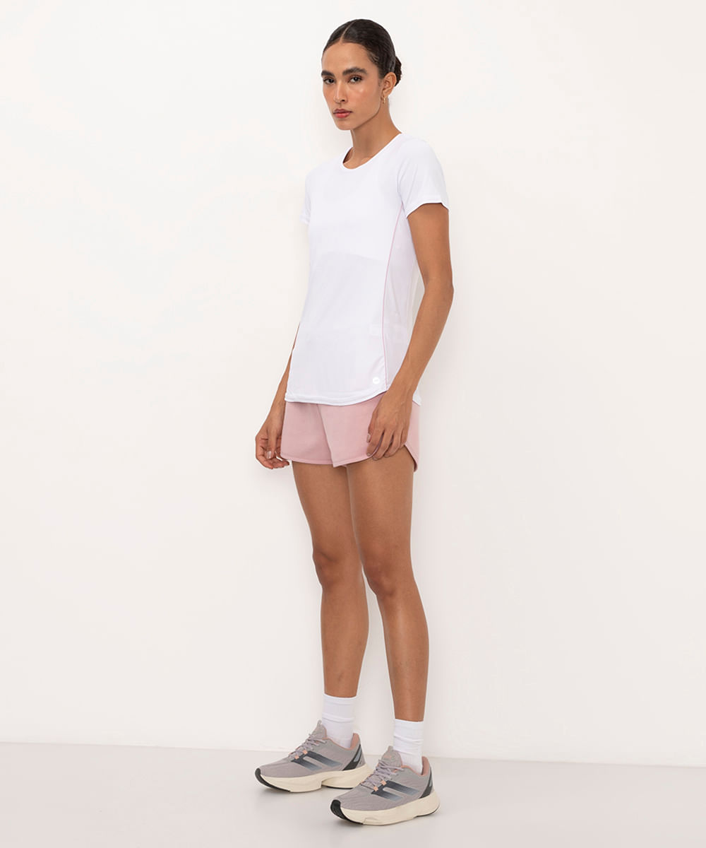 blusa com recorte esportiva ace - branco