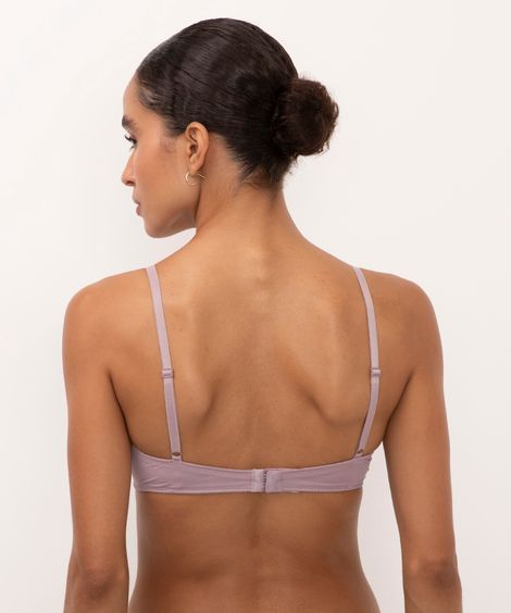 sutiã push up com aro e bojo roxo