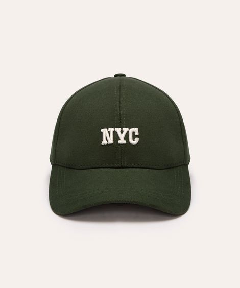 boné de sarja aba curva nyc verde