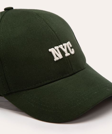 boné de sarja aba curva nyc verde