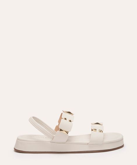rasteirinha flatform calce fácil via uno off white