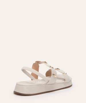 rasteirinha flatform calce fácil via uno off white