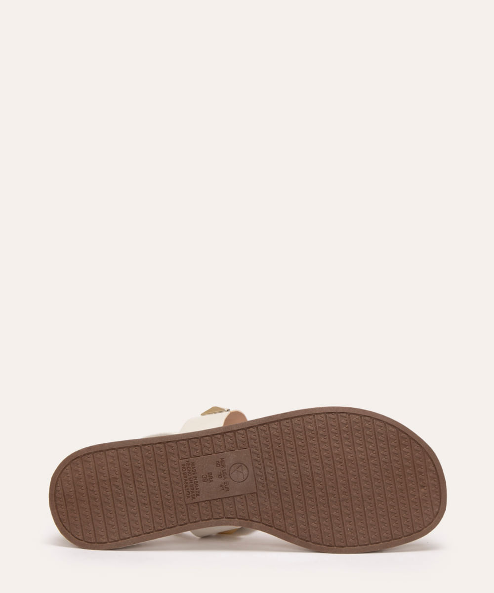 rasteirinha flatform calce fácil via uno off white