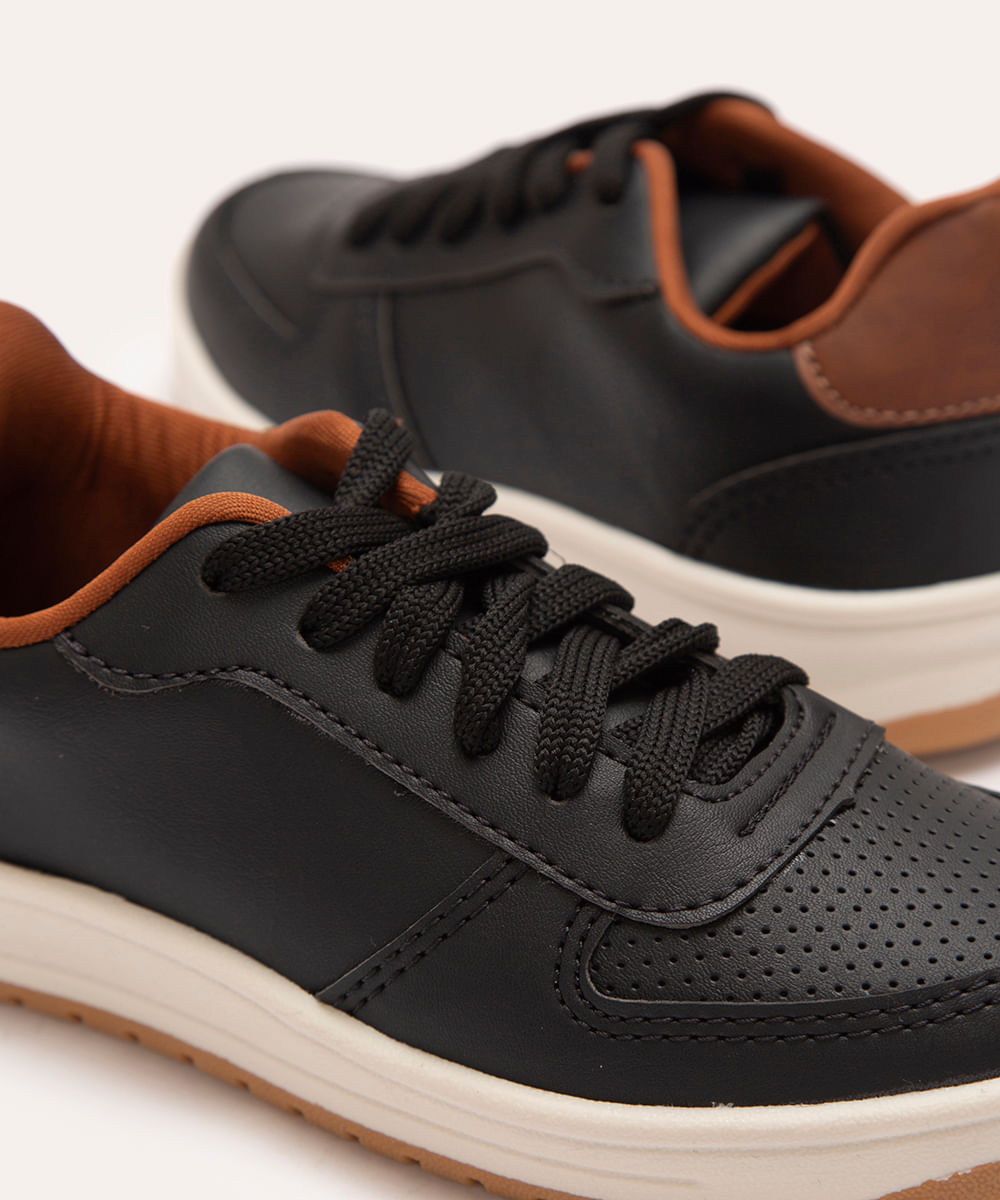 tênis infantil casual preto