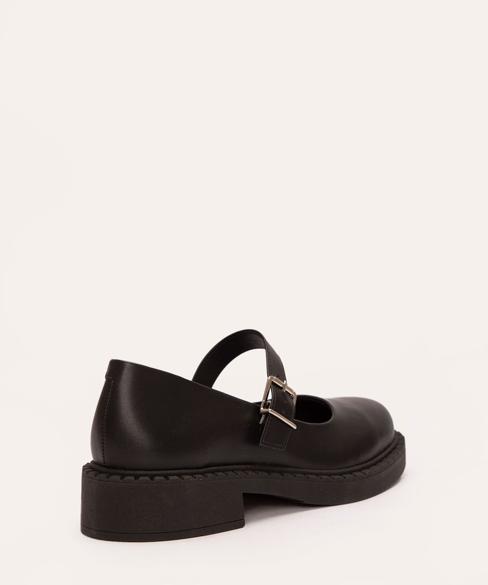 sapatilha mary jane fivela mindset preto