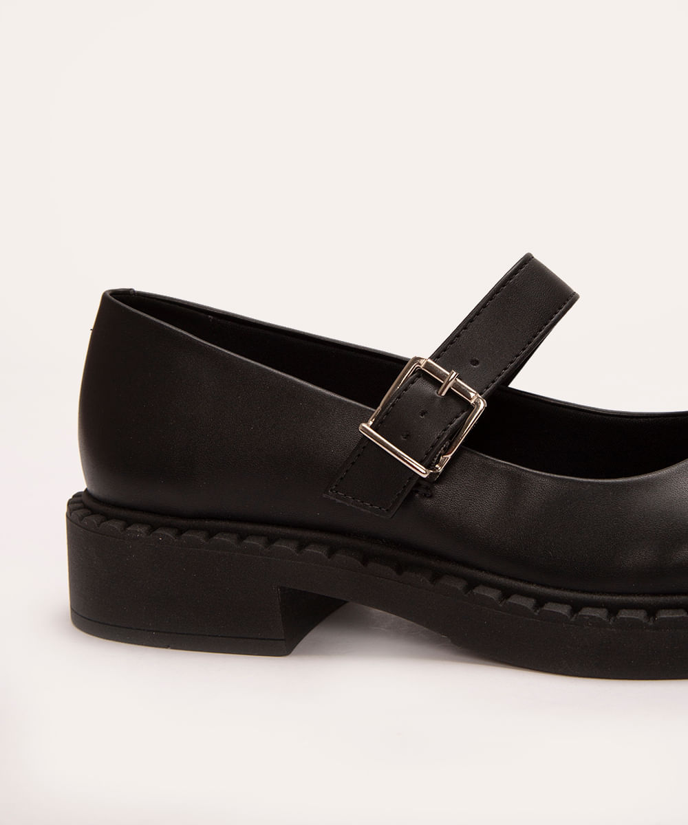 sapatilha mary jane fivela mindset preto