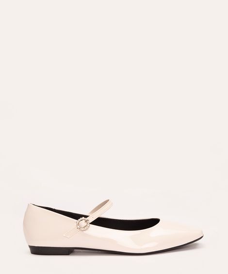 sapatilha mary jane com fivela mindset off white