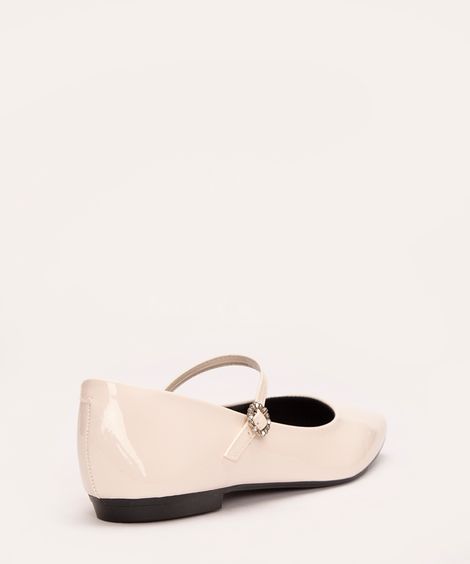 sapatilha mary jane com fivela mindset off white