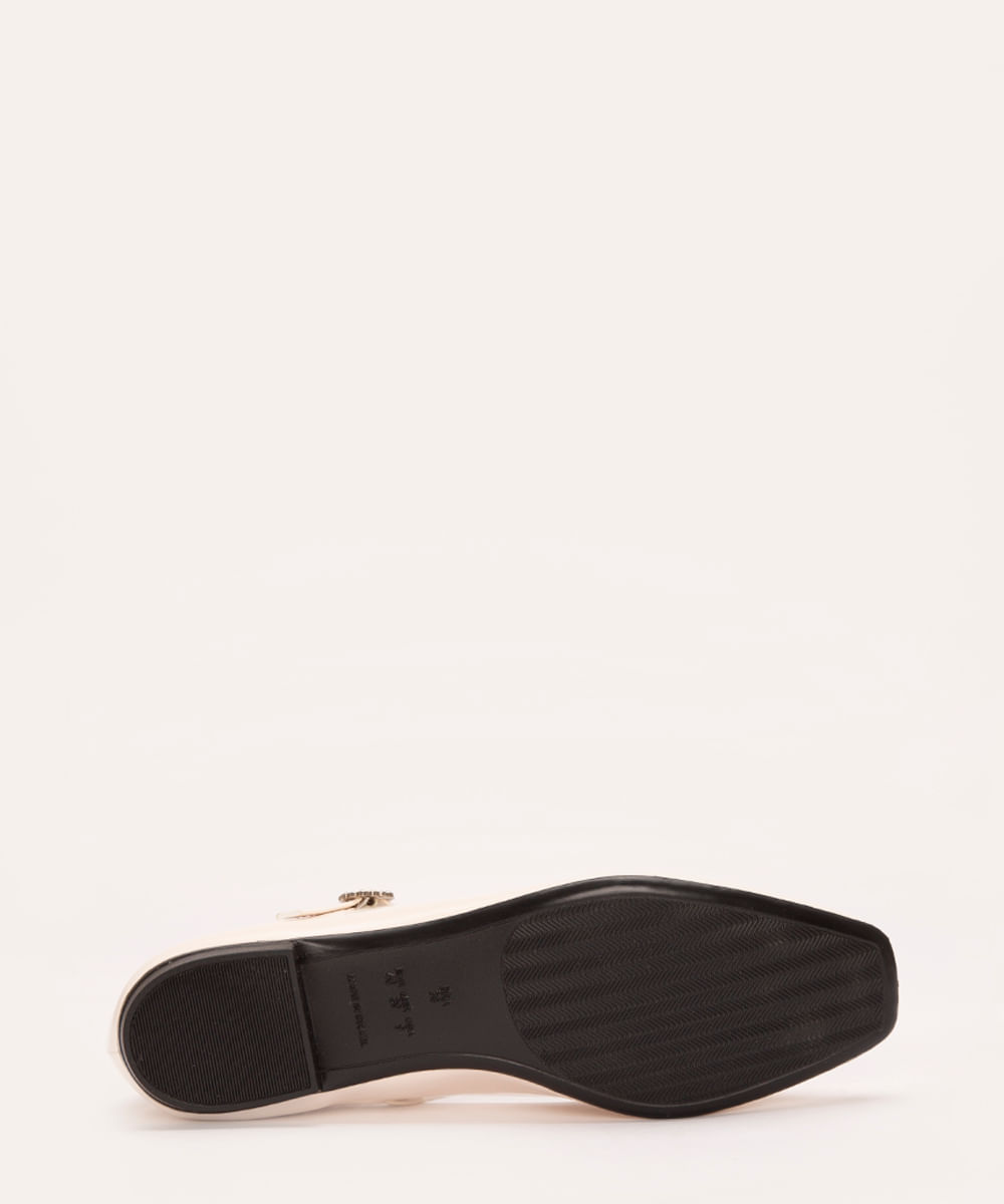 sapatilha mary jane com fivela mindset off white