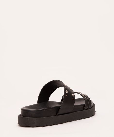 papete flatform feminina com tachas oneself preta