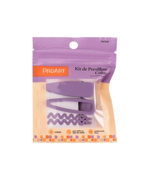 proart kit presilhas 4 peças roxo