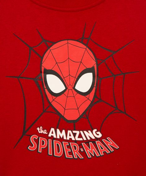 blusão de moletom infantil homem aranha vermelho
