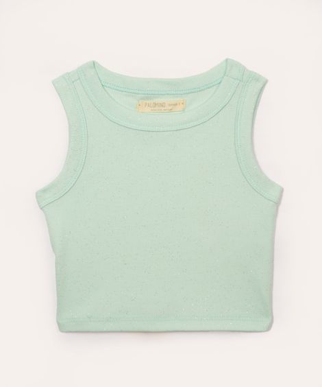 regata infantil com glitter verde