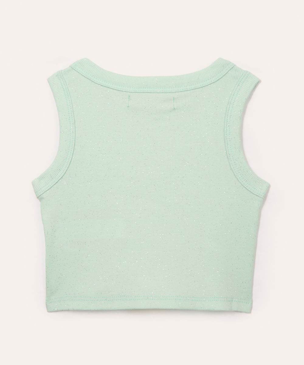 regata infantil com glitter verde