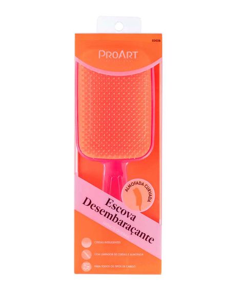 escova desembaraçante proart rosa