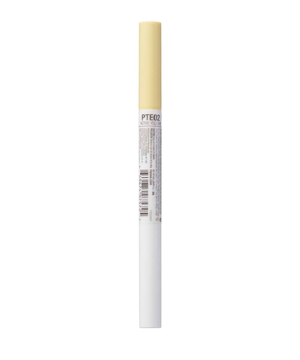 delineador party proof eyeliner retro yellow ruby kisses