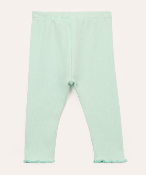 calça infantil de algodão verde