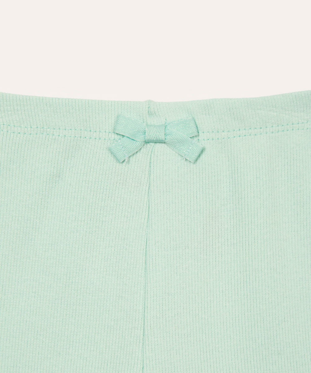 calça infantil de algodão verde