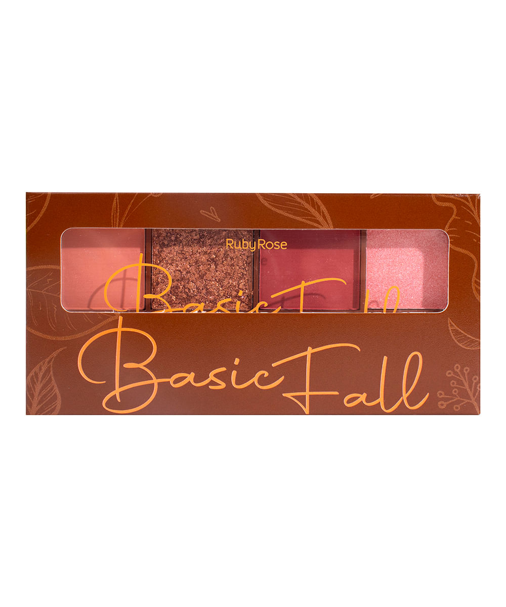 paleta de sombras basic fall ruby rose