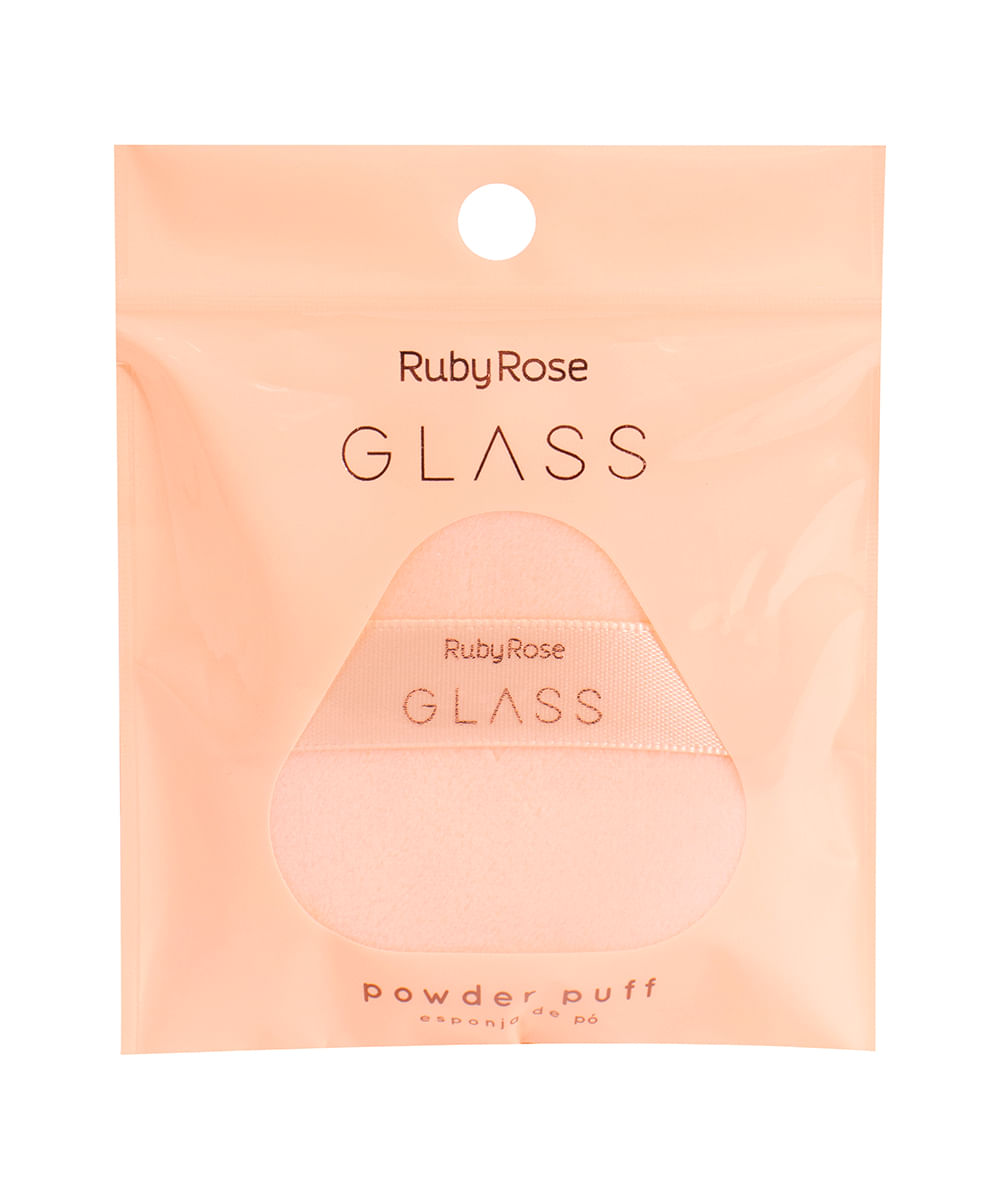 esponja puff glass ruby rose