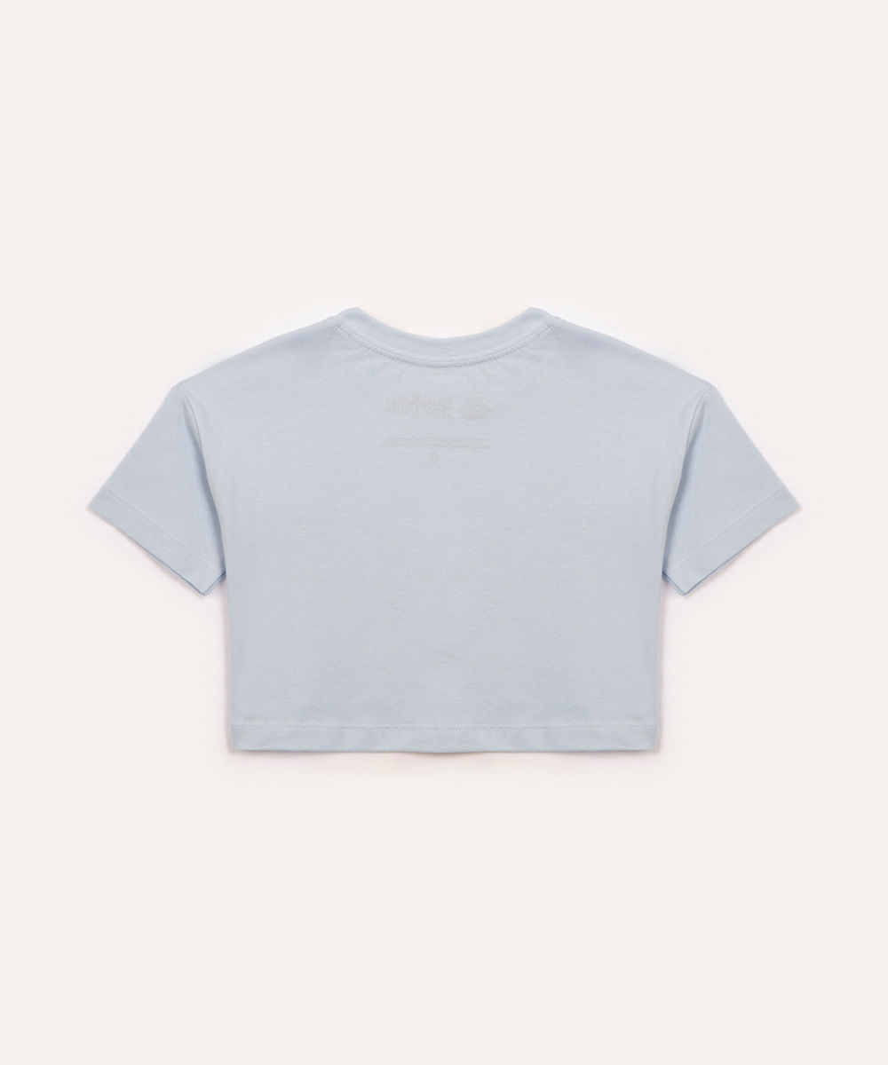 camiseta de algodão infantil harry potter azul