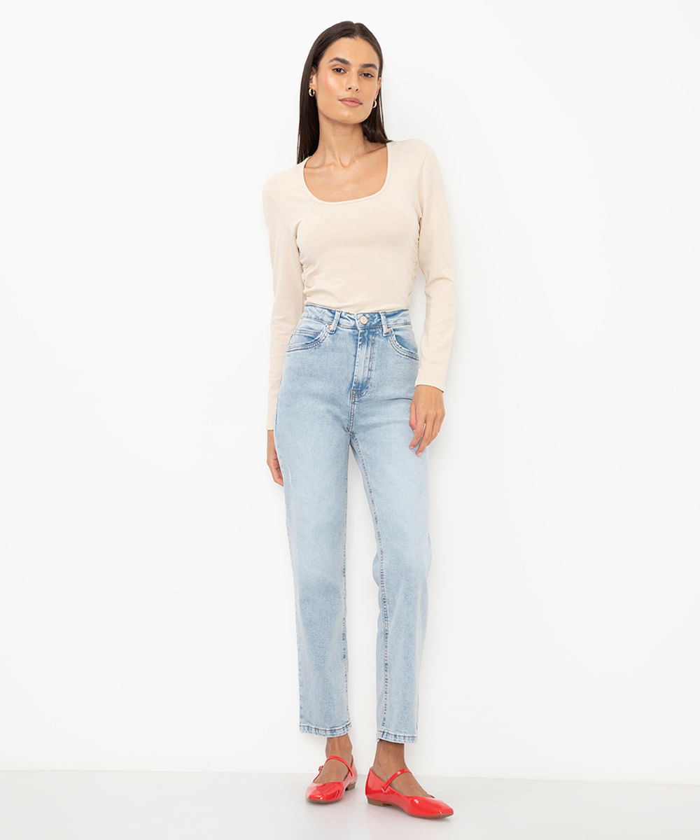 blusa de viscose com franzido  off white