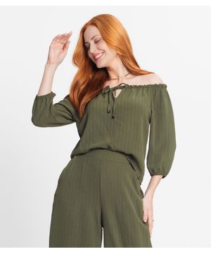 Blusa Feminina Ciganinha Rovitex Verde