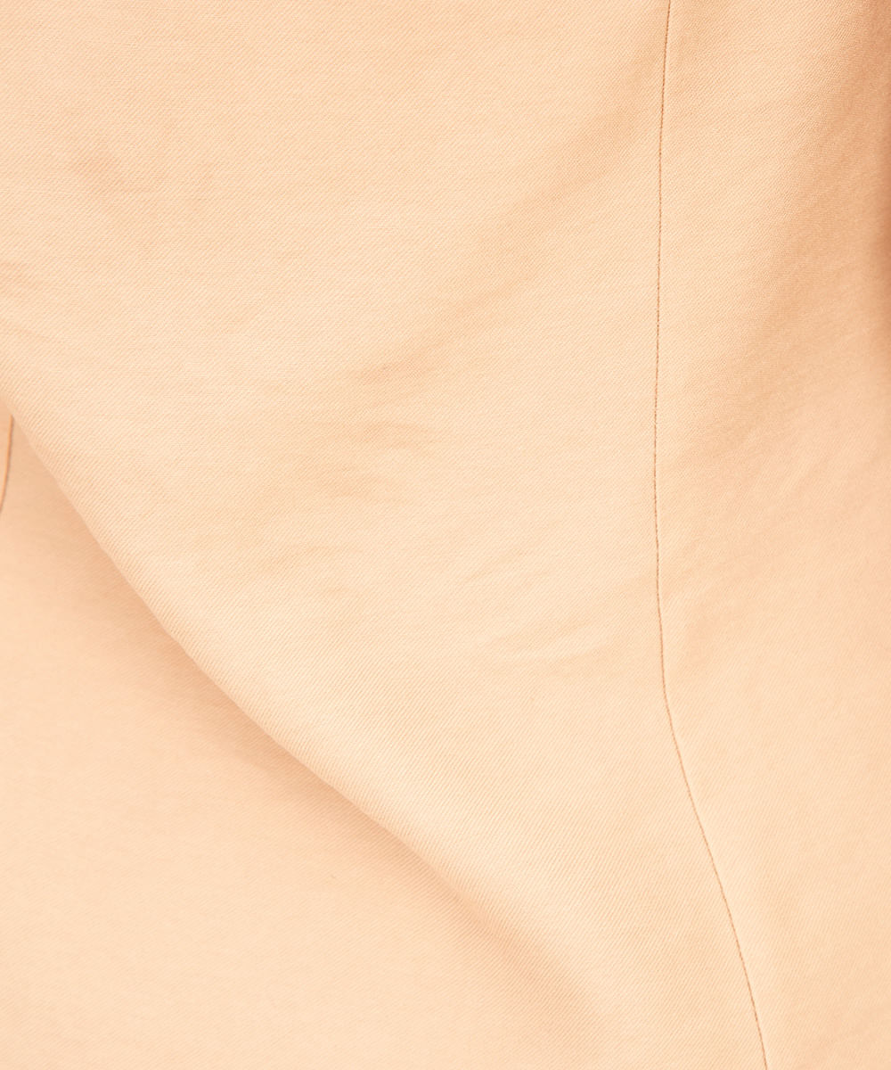 vestido curto de viscose sem alça mindset bege