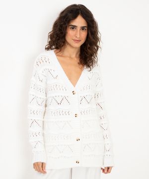 cardigan de triot open off white