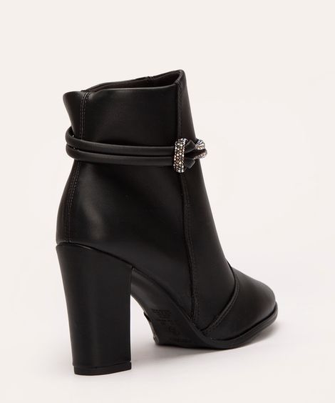 bota cano curto salto alto com strass beira rio preto