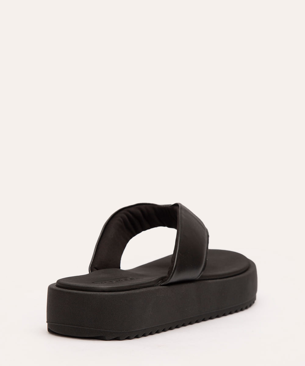 rasteirinha flatform de dedo moleca preta