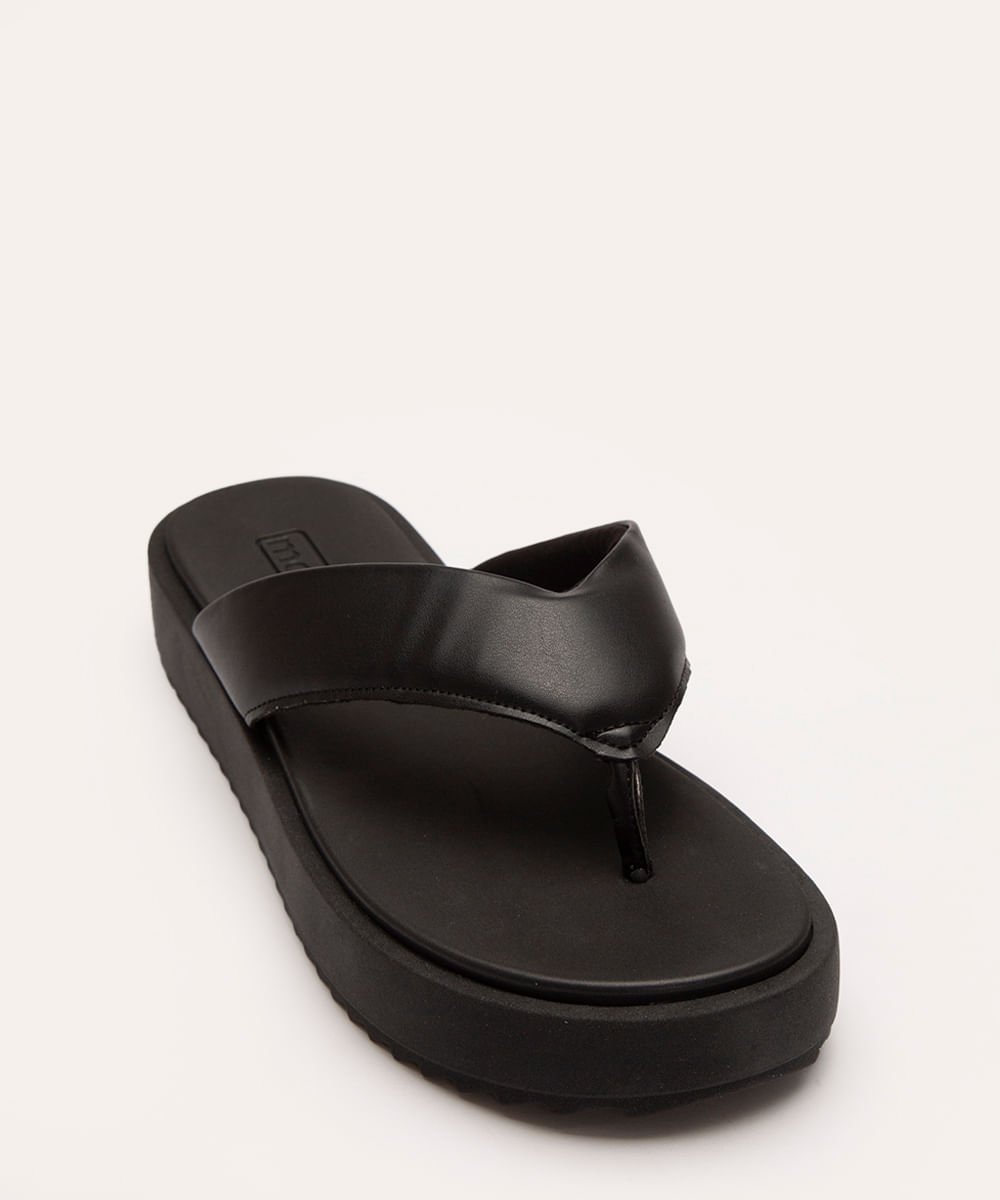 rasteirinha flatform de dedo moleca preta