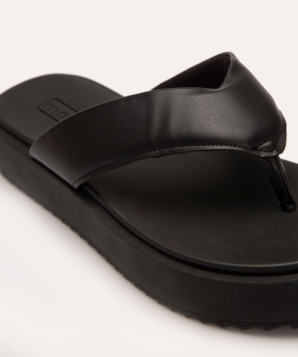 rasteirinha flatform de dedo moleca preta