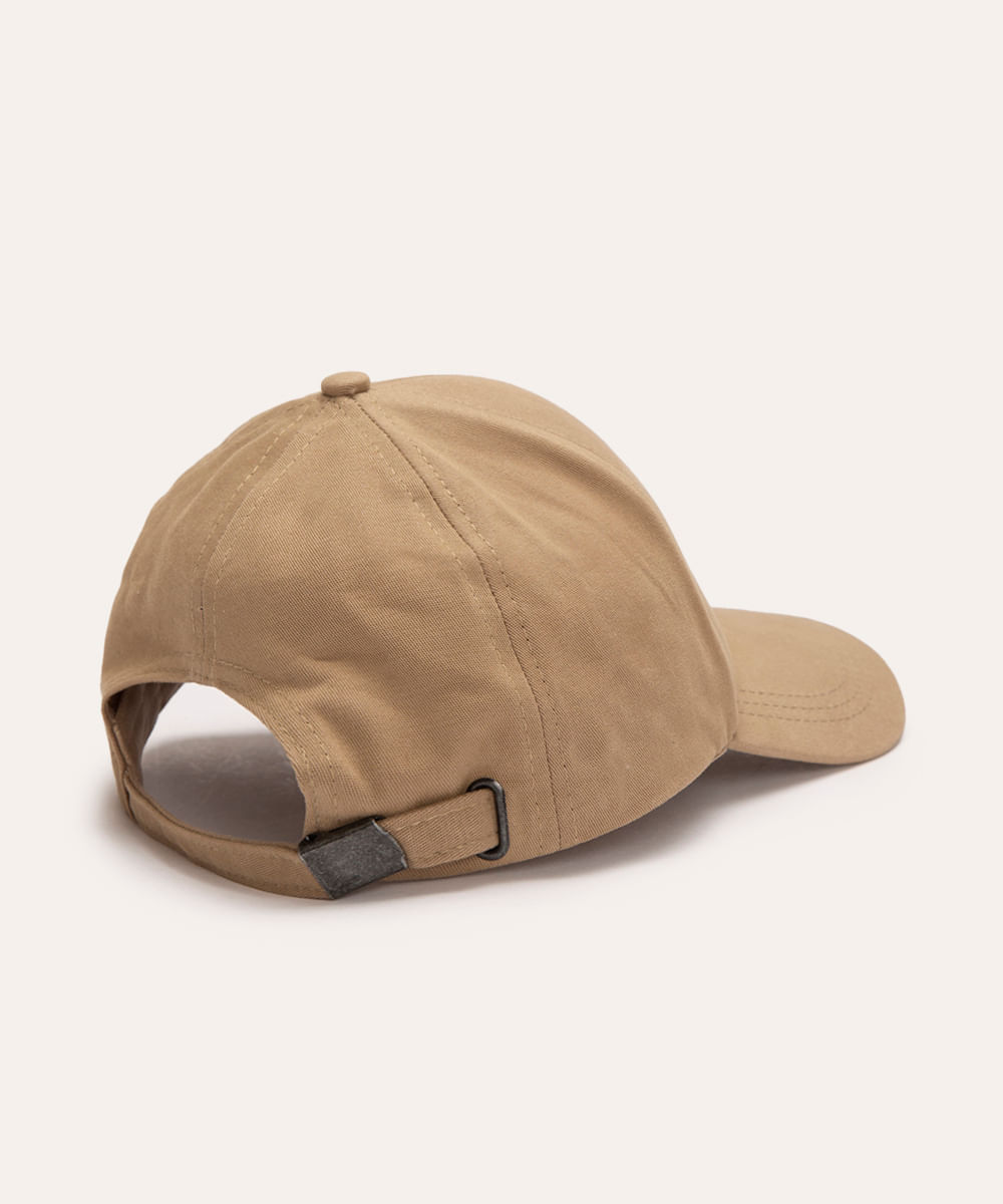 boné de sarja aba curva bege médio - kaki